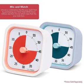 img 3 attached to 🕒 TIME TIMER Home MOD Neutral Cases - Classroom Learning Aid, Homeschool Study Tool, Student Desk Clock for Office Meetings and Silent Operation (2-Pack)