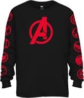 👕 men's clothing: marvel avengers endgame captain longsleeve t-shirts & tanks for enhanced seo logo