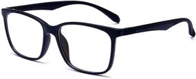 img 4 attached to ✨ Alleviate Eye Fatigue with ANRRI's Featherweight Anti-Blue Light Glasses