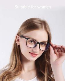 img 2 attached to ✨ Alleviate Eye Fatigue with ANRRI's Featherweight Anti-Blue Light Glasses