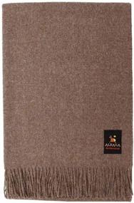 img 3 attached to 🧶 Soft & Warm Peruvian Baby Alpaca Wool Blanket Throw - Solid Color Design for Bed, Couch, and Sofa - 100% Alpaca Wool - 72" x 52" - Sand 2