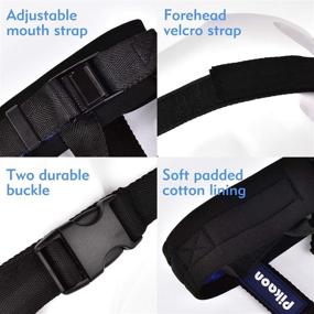 img 2 attached to Pikaon Soft Nylon Dog Muzzle - Adjustable Straps, Ideal for Medium to Large Dogs