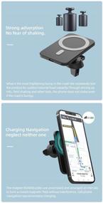 img 2 attached to 🚗 Magnetic Wireless Car Charger Mount: Fast Charging Car Phone Holder for iPhone 12 Pro Max Mini - Convenient and Efficient!