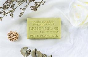 img 1 attached to Pure Australian Botanical Soap: Lemongrass & Lemon Myrtle, 8 Bars - 6.8 oz. (193g) Each