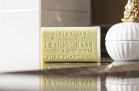 img 3 attached to Pure Australian Botanical Soap: Lemongrass & Lemon Myrtle, 8 Bars - 6.8 oz. (193g) Each