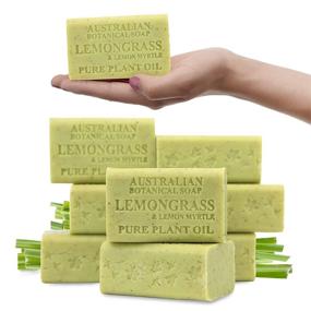 img 4 attached to Pure Australian Botanical Soap: Lemongrass & Lemon Myrtle, 8 Bars - 6.8 oz. (193g) Each