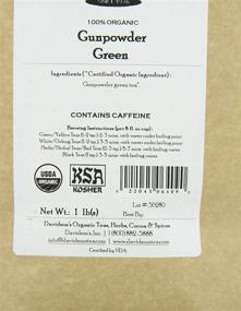 img 1 attached to 🍵 Top-Quality Davidson's Tea: Gunpowder Green, 1-Pound Bag for Bulk Purchase