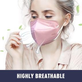 img 1 attached to 😷 HIWUP Multicolor Individually Disposable Face Masks: Superior Efficiency ≥95%