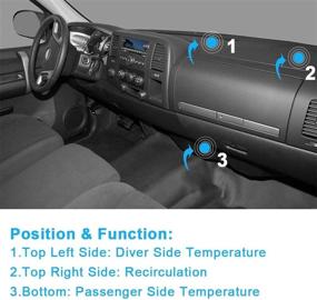 img 1 attached to 🔧 Replace your HVAC Blend Door Actuator for Chevy Silverado 1500 & 2500, Tahoe, GMC Sierra Yukon Air Heater Control - PUENGSI 604-106 89018365 52402588 Compatible, 1994-2012