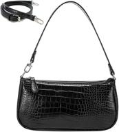 👜 crocodile pattern shoulder handbag - classic women's handbags & wallets logo