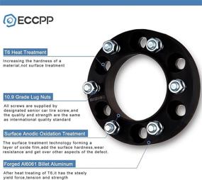 img 2 attached to 🔧 Enhance Handling & Style: ECCPP Wheel Spacers for Subaru BRZ, Baja, Legacy, Outback, Saab, Scion FR-S & Subaru Forester (5x100mm)
