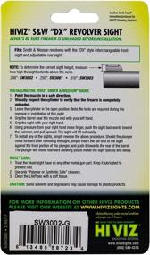 img 2 attached to 🔍 HIVIZ SW3002-G Smith & Wesson Fiber Optic Front Revolver Sight: Enhancing Accuracy with a .208 Height