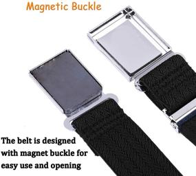 img 3 attached to 👦 Magnetic Buckle Belt - Stylish and Practical Addition to Boys' Accessories and Belts
