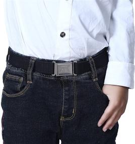 img 1 attached to 👦 Magnetic Buckle Belt - Stylish and Practical Addition to Boys' Accessories and Belts