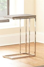 img 1 attached to 🪑 Steve Silver Company Lucia Chairside End Table 10x18x25 Grey/Brown - Elegant and Functional Accent Piece for Your Home Décor