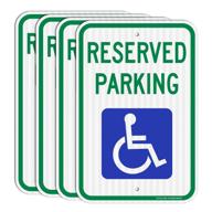 premium reserved wheelchair: reflective, resistant, and waterproof logo