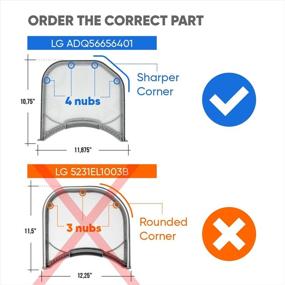 img 3 attached to 🔍 ADQ56656401 Dryer Lint Filter - LG & Kenmore Replacement Lint Screen - AP4457244, PS3531962, 1462822