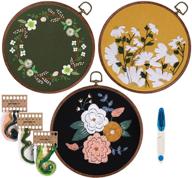 🧵 relaxing stitchin’ time: cross stitch kit with 8.26-inch embroidery hoop, stamped cloth, threads, and more – a ready-to-hang hoop for adults to enjoy relaxing crafts and hobbies logo