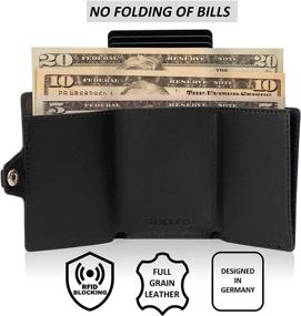 img 2 attached to 💼 Minimalist Men's Wallet, Card Case & Money Organizer - ZNAP Slim Wallet for Men