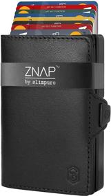 img 4 attached to 💼 Minimalist Men's Wallet, Card Case & Money Organizer - ZNAP Slim Wallet for Men