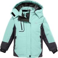 🧥 stylish and durable girls' waterproof ski jacket - hooded fleece winter snow coat by wantdo: windproof, rainproof, lightweight outwear логотип