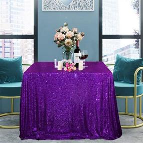 img 1 attached to ✨ Sequin Tablecloth with Payette Design for Glittery Overlay and Stunning Sequences