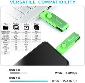 img 1 attached to 🔌 Флеш-накопитель 3 в 1 OTG High-Speed Type-C, Micro и USB A (32/64/128/256/512 ГБ) для ПК, ноутбука, телефона, Samsung Galaxy, LG, Google Pixel, Huawei, Moto, OnePlus и других устройств!