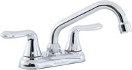 🚰 quality chrome laundry faucet: american standard 2475.540.002 colony soft with double-handle, brass swing spout, and hose end логотип