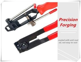 img 2 attached to 🔧 2Pc Boot Clamp Pliers CV Clamp Tool & CV Joint Banding Tools Set with 6pc Clamps