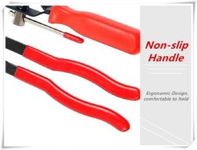 img 1 attached to 🔧 2Pc Boot Clamp Pliers CV Clamp Tool & CV Joint Banding Tools Set with 6pc Clamps