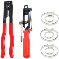 🔧 2pc boot clamp pliers cv clamp tool & cv joint banding tools set with 6pc clamps logo