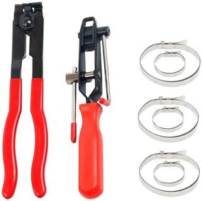 img 4 attached to 🔧 2Pc Boot Clamp Pliers CV Clamp Tool & CV Joint Banding Tools Set with 6pc Clamps