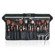 👝 beautybaby artist professional makeup brush waist bag: versatile and portable cosmetic organizer with multi pockets and belt strap in black logo