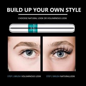 img 3 attached to 👁️ Long-Lasting 4D Silk Fiber Lash Mascara - Natural Lengthening & Thickening, No Clumping Waterproof Formula, 2PCS Set for Beauty Charming Eye Makeup