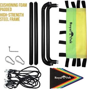 img 1 attached to Ultimate Giant Platform Tree Swing with 700 lb Weight Capacity - Durable 🌈 Steel Frame, Waterproof & Adjustable Ropes, Includes Flag Set, Carabiners, & Non-Stop Fun for Kids!