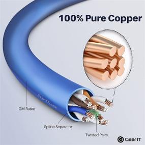 img 1 attached to Enhanced Connectivity: GearIT Ethernet Cable Snagless Patch for Industrial Electrical Usage