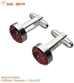 img 2 attached to 💼 Dashing Dan Smith C C AD C 009: Exquisite Stainless Men's Accessories for Cuff Links, Shirt Studs & Tie Clips