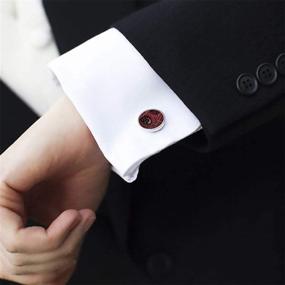 img 1 attached to 💼 Dashing Dan Smith C C AD C 009: Exquisite Stainless Men's Accessories for Cuff Links, Shirt Studs & Tie Clips