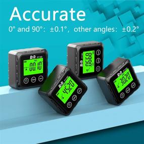 img 3 attached to Versatile PT180 Digital Angle Finder: Magnetic Table Saw Tool for Woodworking 🔧 - Inclinometer, Protractor, Bevel Gauge - IP54 Rated, Angle Cube - Micro Jig Compatible