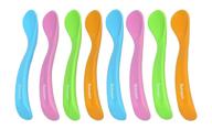 🥄 set of 8 bakerpan silicone soft teething spoons - ideal for baby feeding and teething beginners logo
