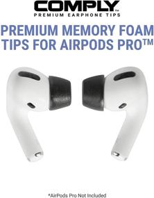 img 2 attached to 🎧 Плотные насадки для Apple AirPods Pro 2.0 от COMPLY Foam: безупречный комфорт и подавление шумов с надежной посадкой (размеры S/M/L в ассортименте, 3 пары)