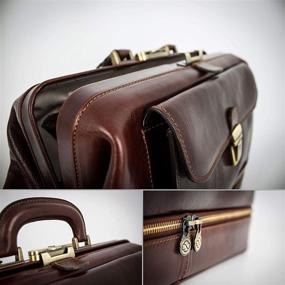 img 1 attached to 🩺 Time Resistance Leather Doctor Bag: Vintage Style Medical Bag & Briefcase