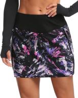 premium women's athletic skorts: tennis golf skirts 🏃 with inner shorts, pockets - perfect for running & workouts логотип