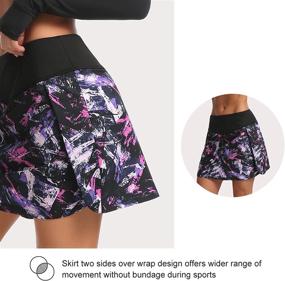 img 2 attached to Premium Women's Athletic Skorts: Tennis Golf Skirts 🏃 with Inner Shorts, Pockets - Perfect for Running & Workouts