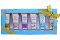 🎁 spa luxetique hand cream gift set with shea butter – 6 travel size nourishing hand creams for dry hands, moisturizing & hydrating hand lotion – ideal christmas gift ideas for women or her, 1.02oz tube logo