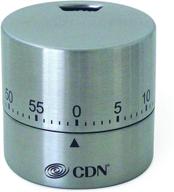 ⏱️ efficient silver cdn round mechanical timer: keep track of time with precision logo