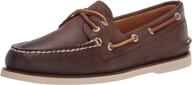 👞 premium comfort and style: sperry authentic original 2 eye cream men's shoes logo