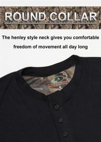 img 1 attached to Mossy Oak Henley Sleeve Thermal: Optimal Men's Clothing for Outdoor Enthusiasts