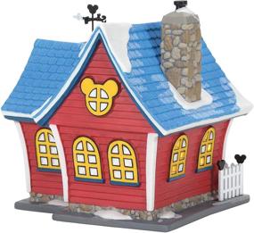 img 1 attached to 🏰 Disney Village Mickey’s Christmas Lit House - Department 56, 6.26 inch (Red)