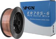 🔗 pgn er70s-6 .035" (0.9 mm) mild steel mig welding wire - 11 lbs spool: top-quality wire for efficient welding logo